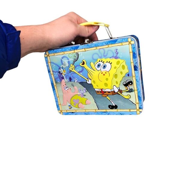VINTAGE 2008 Spongebob Squarepants Tin Lunchbox - Picture 10 of 11